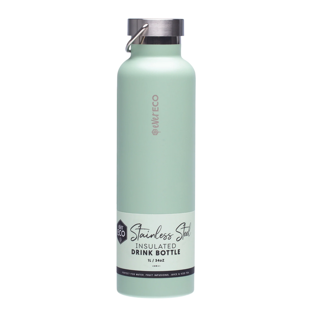 ever ECO Stainless Steel Bottle - 1 litre - sage