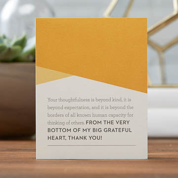 IOW ENCOURAGEMENT – VERY BOTTOM OF MY GRATEFUL HEART - Card