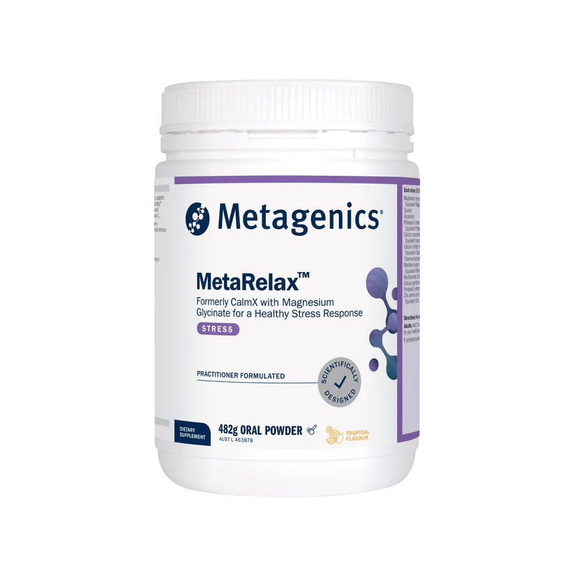 Metagenics MetaRelax (Formerly CalmX) 482g Tropical Powder