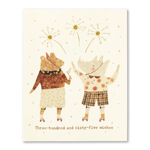 Three Hundred and Sixty Five Wishes - LM Birthday Card