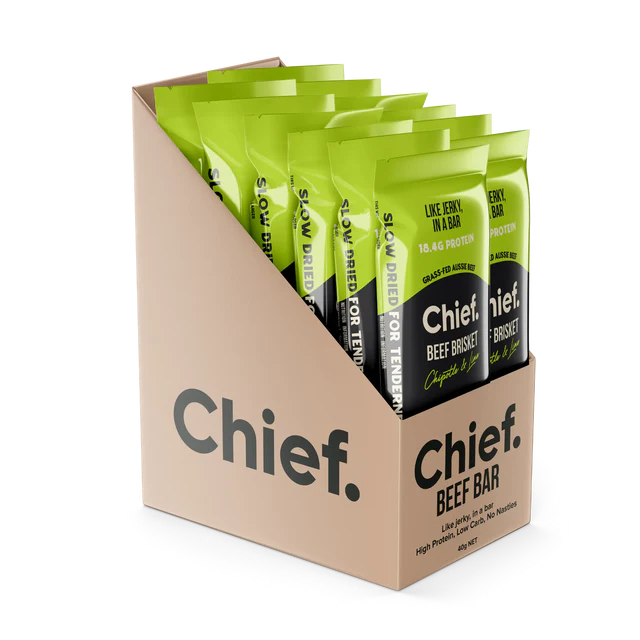 Chief Organic Grass Fed Beef Brisket Chipotle & Lime 40G