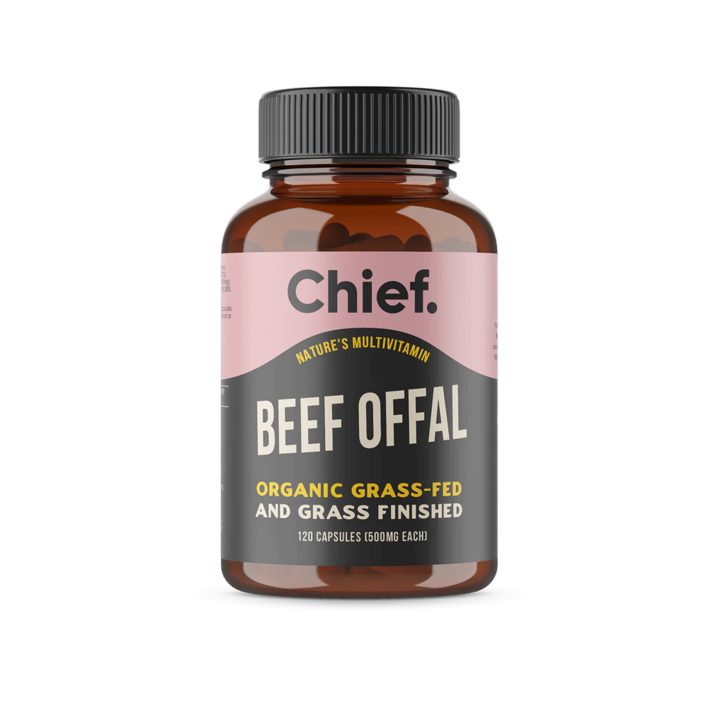Chief Organic Grass Fed Beef Offal 120 Capsules