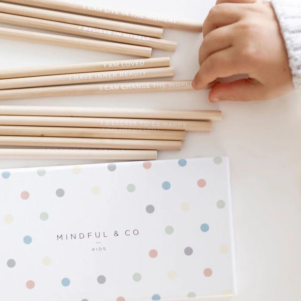 Mindful & Co Kids Affirmation Colouring Pencils