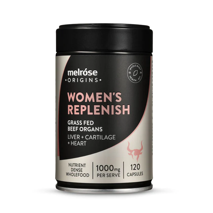 Melrose Women's Replenish Grass Fed Beef Organs 120 Capsules
