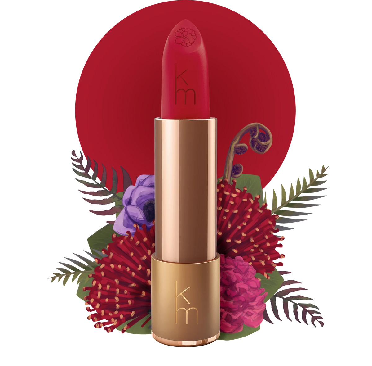 Karen Murrell Lipstick - RED SHIMMER- 04