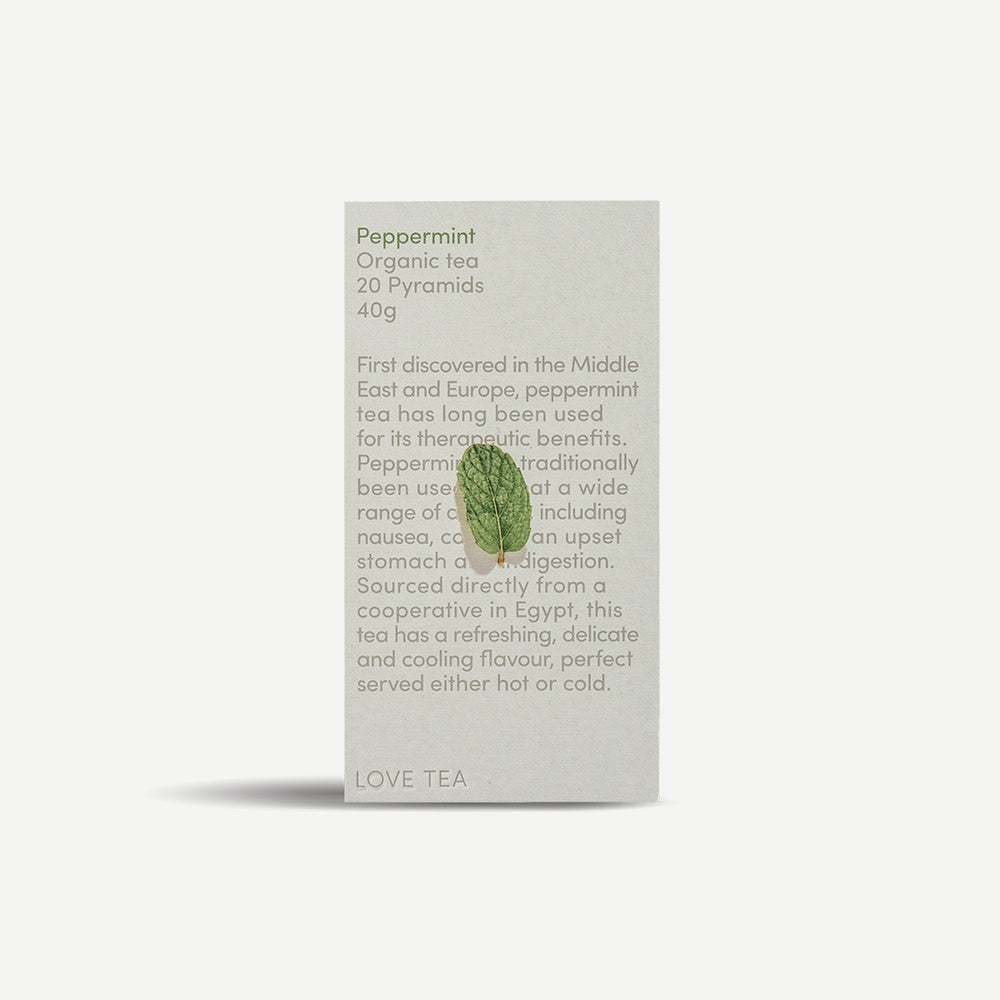 Peppermint Pyramid Tea Bags - 1 Box x 20 Pyramids