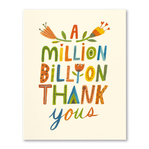 LM THANK YOU CARD – A MILLION BILLION THANK YOU’S