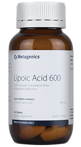 Metagenics Lipoic Acid 600 60 Tablets