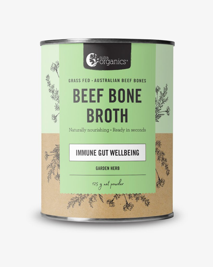 Nutra Organics Beef Bone Broth - Garden Herb - 125g