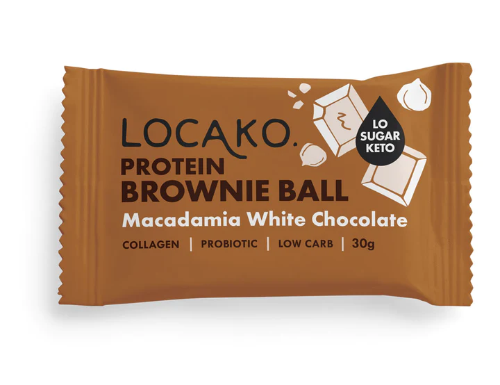 Locako Protein Brownie Ball - Macadamia White Chocolate