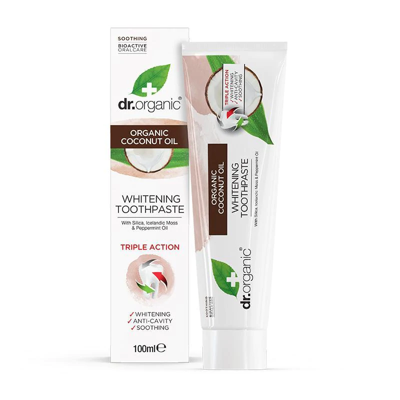 Dr Organic Coconut Oil Whitening Toothpaste