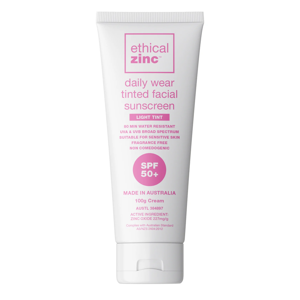 Ethical Zinc SPF50+ Daily Wear Tinted Zinc Sunscreen - 100g