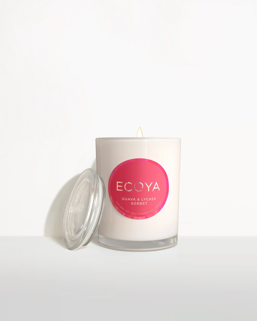 Ecoya Candle - Guava & Lychee Metro Jar