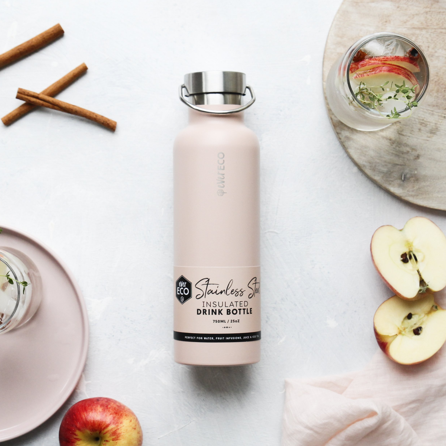 ever ECO Stainless Steel Bottle - 750ml - Rose