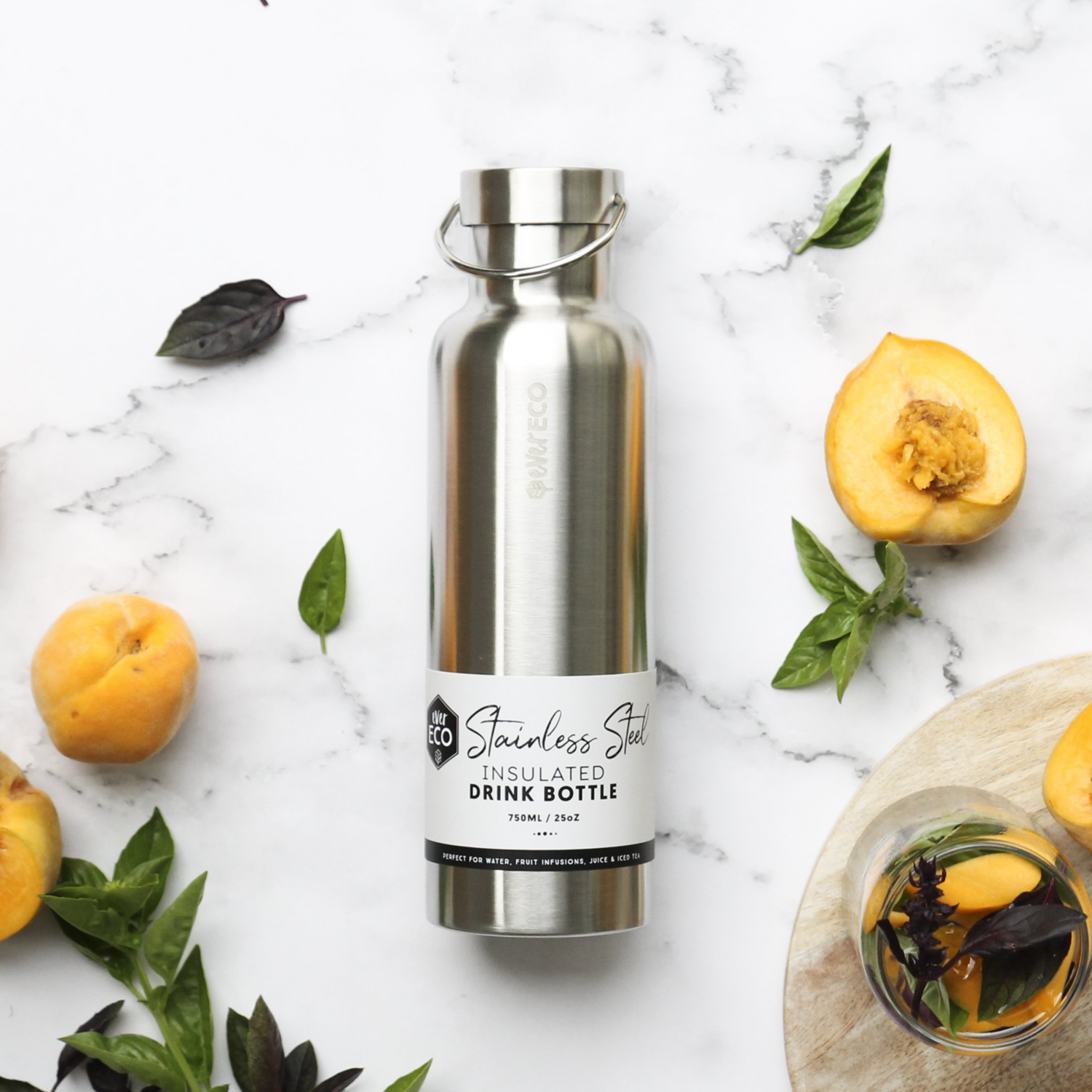 ever ECO Stainless Steel Bottle - 750ml - Silver