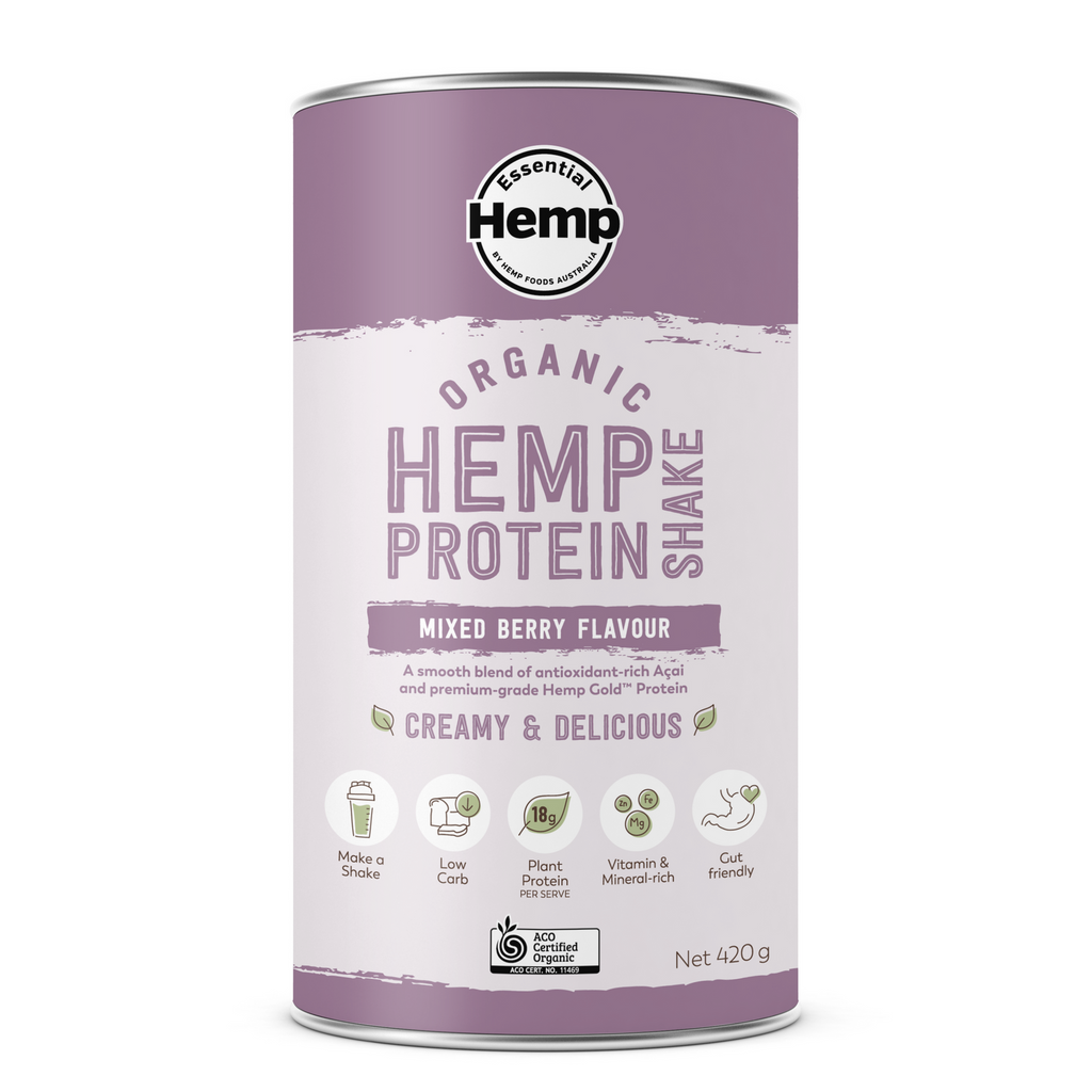 Essential Hemp Organic Hemp Protein - Mixed Berry & Acai 420g