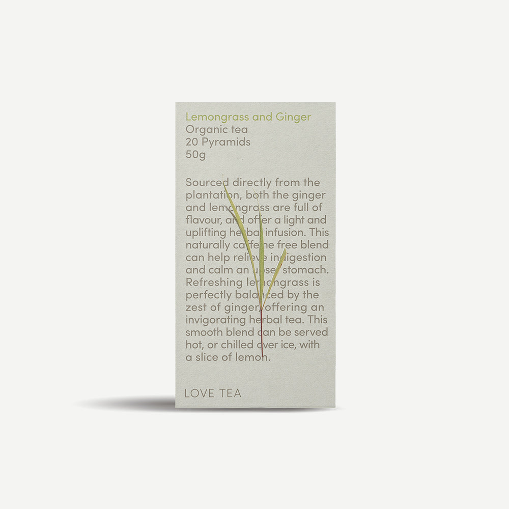 Lemongrass & Ginger Pyramid Tea Bags - 1 Box x 20 Pyramids
