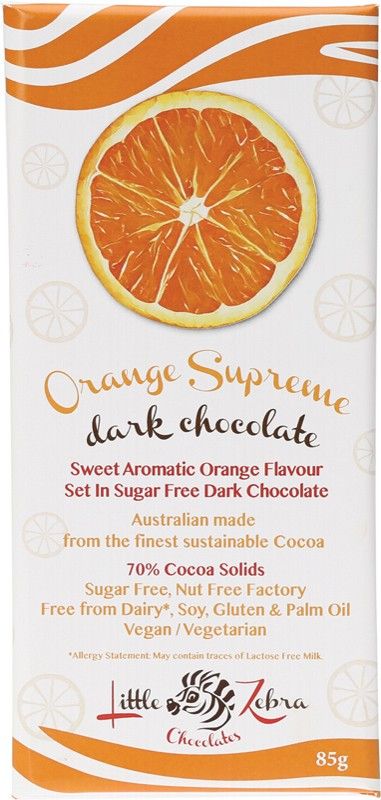 Little Zebra Orange Supreme Dark Chocolate - 85g