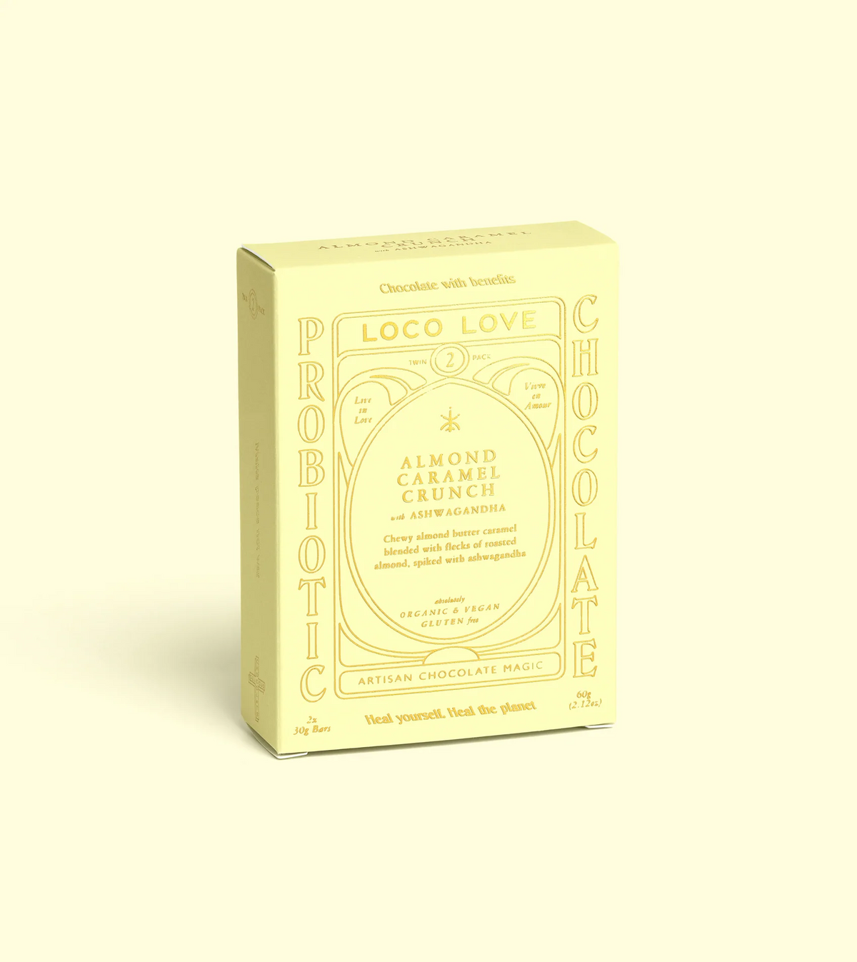 Loco Love - Twin Almond Caramel Crunch 70g