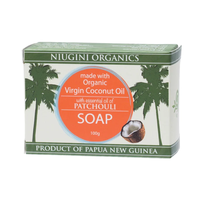 Niugini Organics Virgin Coconut Oil Soap - Patchouli - 100g