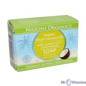 Niugini Organics Virgin Coconut Oil Soap - Lemongrass - 100g
