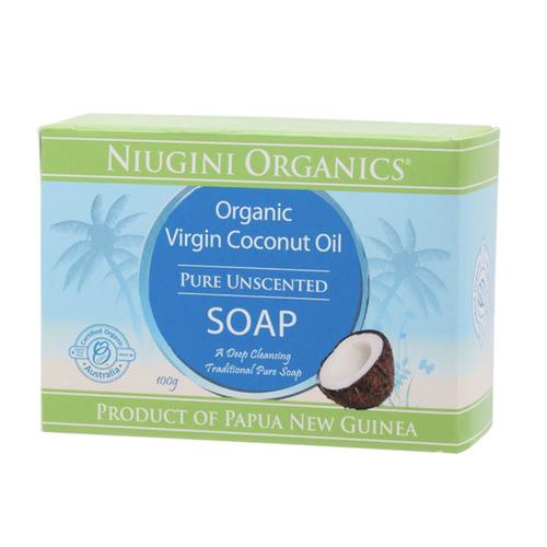 Niugini Organics Virgin Coconut Oil Soap - Unscented 100g