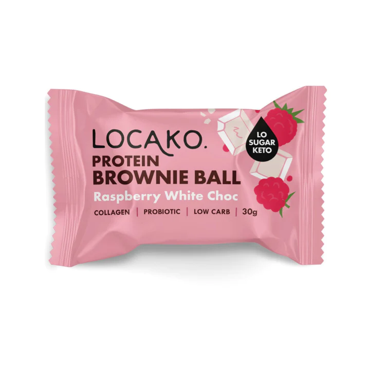 Locako Protein Brownie Ball - Raspberry White Choc