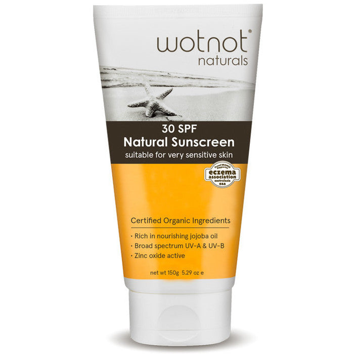 Wotnot Natural Sunscreen 30 SPF - Suitable For Sensitive Skin