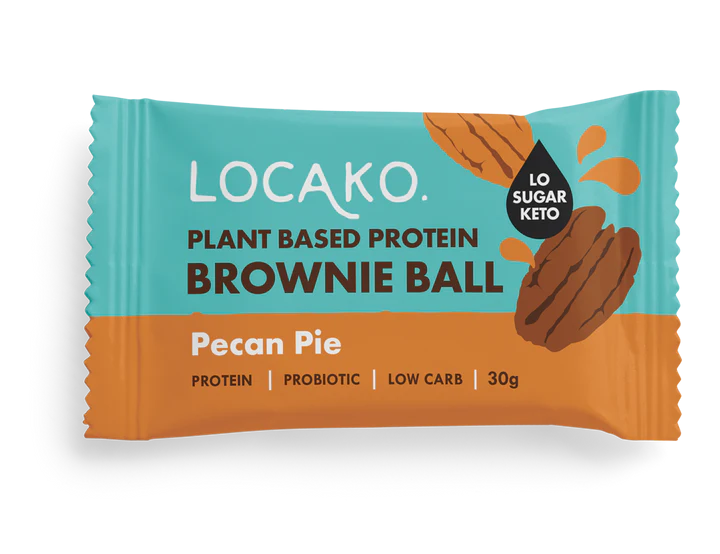 Locako Plant Based Protein Brownie Ball - Pecan Pie