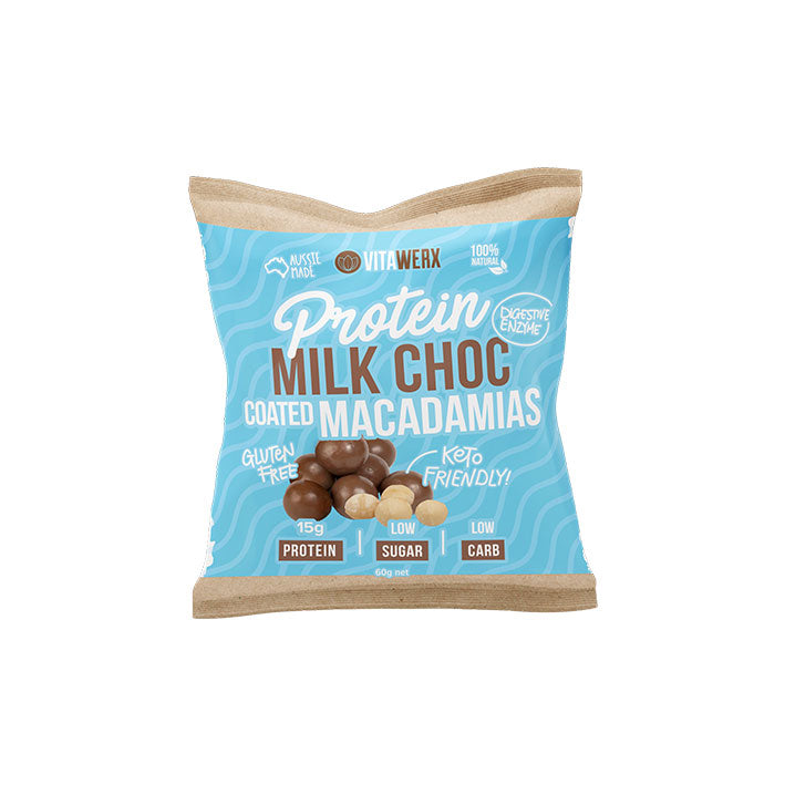 Vitawerx Milk Chocolate Coated Macadamia's - 60g